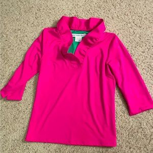 NWT Gretchen Scott Ruffle Top